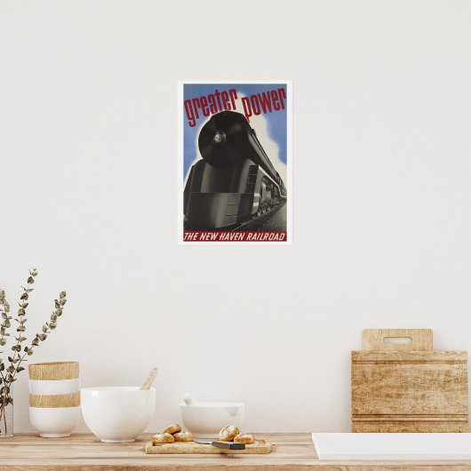  trein New Haven Poster (Keuken)