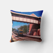Trein onder de brug kussen (Achterkant)