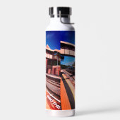 Trein onder de brug waterfles (Links)