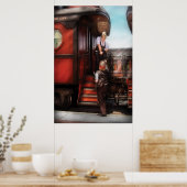 Trein - Ontvangend een Telegram Poster (Keuken)