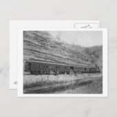 Trein op Burlington en Missouri Briefkaart (Voorkant / Achterkant)