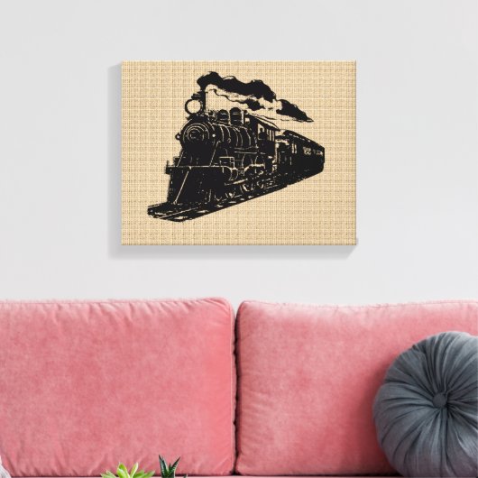 trein op Canvas (Insitu (Woonkamer))