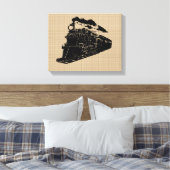 trein op Canvas (Insitu (Slaapkamer))