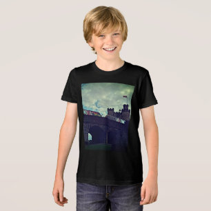 Trein op de brug Tri-Blend shirt