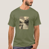 Trein op de rails t-shirt (Voorkant)