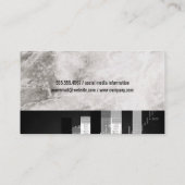 Trein op de spoorlijn visitekaartje (Achterkant)