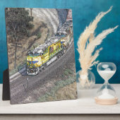 Trein op de Tehachapi-lijn Fotoplaat (Zijkant)