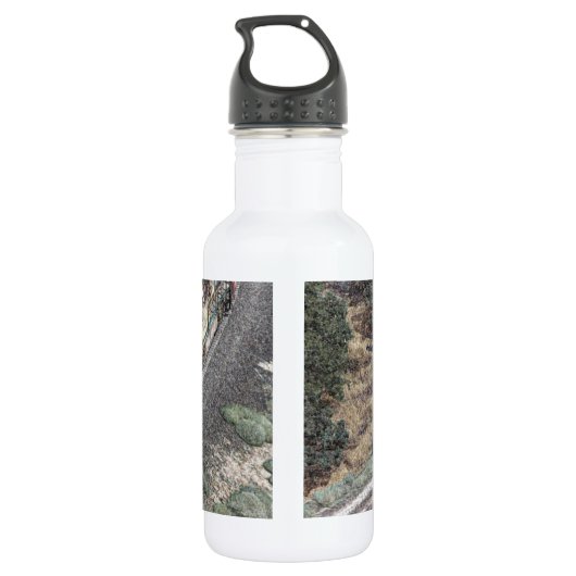 Trein op de Tehachapi-lijn Waterfles (Achterkant)