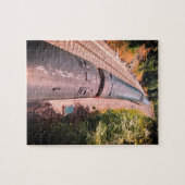 Trein op het spoor legpuzzel (Horizontaal)