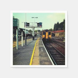 Trein op het spoor servet