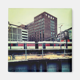 Trein op het station magneet