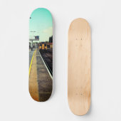 Trein op het station persoonlijk skateboard (Voorkant)