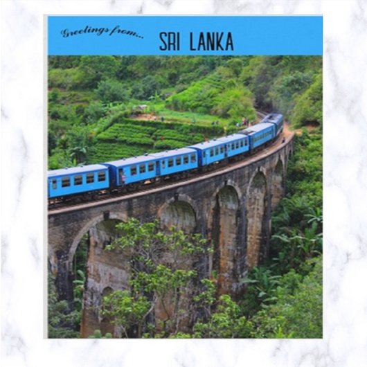 Trein op Nine Arch Bridge Road Sri Lanka Briefkaart