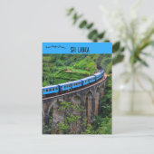 Trein op Nine Arch Bridge Road Sri Lanka Briefkaart (Staand voorkant)