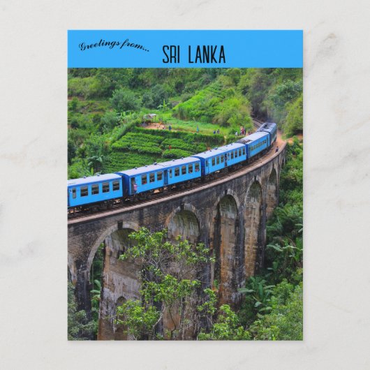 Trein op Nine Arch Bridge Road Sri Lanka Briefkaart (Voorkant)