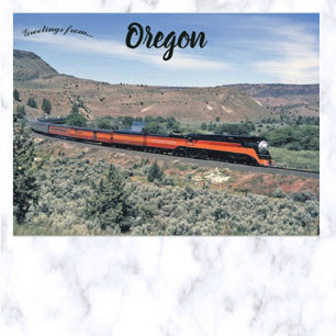 Trein op South Junction Oregon Briefkaart