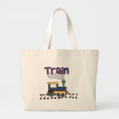 Trein op spoor grote tote bag (Voorkant)