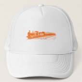  trein - Oranje Trucker Pet (Voorkant)