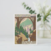 Trein over de brug, Graubünden, Zwitserland Briefkaart (Staand voorkant)