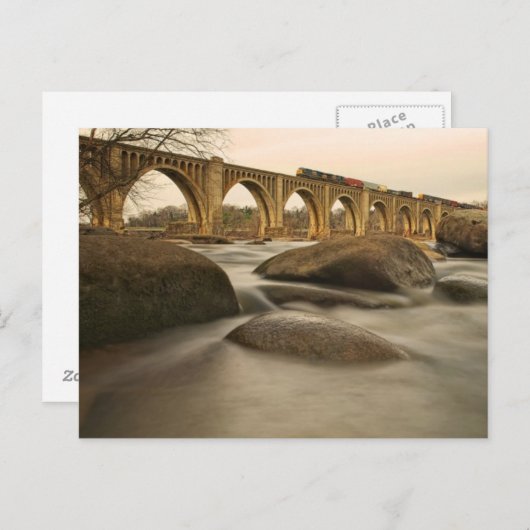 Trein over James River Briefkaart (Voorkant / Achterkant)