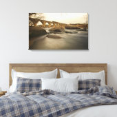 Trein over James River Canvas Afdruk (Insitu (Slaapkamer))