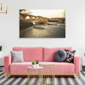 Trein over James River Canvas Afdruk (Insitu (Woonkamer))