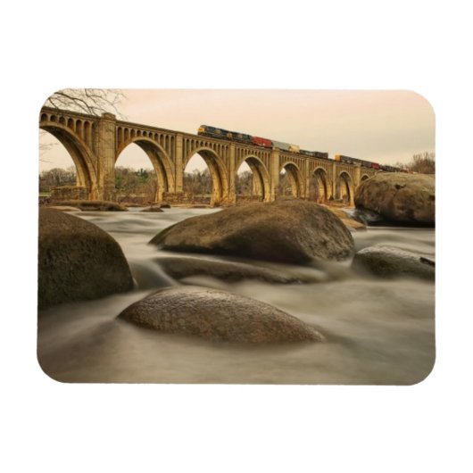 Trein over James River Magneet (Horizontaal)
