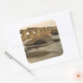 Trein over James River Vierkante Sticker (Envelop)