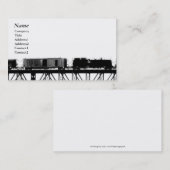 Trein oversteken Brug zwart-wit - Visitekaartjes (Voorkant / Achterkant)