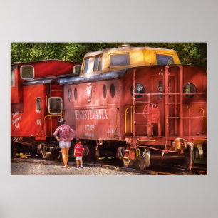 Trein - Pennsylvania, Northern Region Caboose, 477 Poster