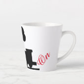 Trein "rijden op" latte mok (Rechts)