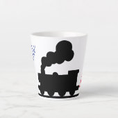 Trein "rijden op" latte mok (Voorkant)