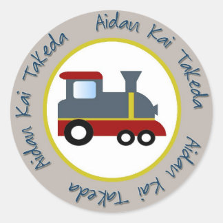 trein ronde sticker