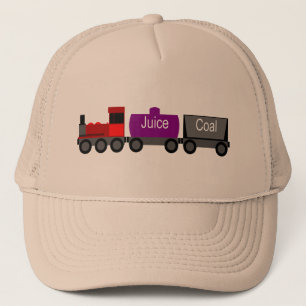 Trein rood trucker pet