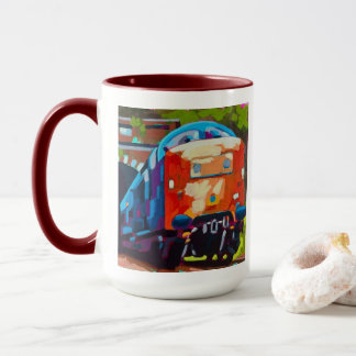 Trein Schilderij - Cadeau voor Trein Enthousiastel Mok