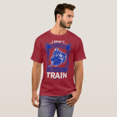 Trein Snore Dream Commuter T Shirt Locomotief (Voorkant volledig)