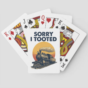 Trein Sorry dat ik de Funny Locomotive Railroad ko Pokerkaarten