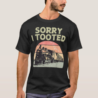 Trein Sorry Ik heb Grappige Locomotief Spoorweg Ma T-shirt