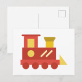 trein speelgoed briefkaart (Voorkant / Achterkant)