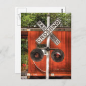 Trein - Spoorweg Briefkaart (Voorkant / Achterkant)