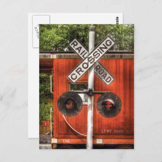 Trein - Spoorweg Briefkaart (Voorkant / Achterkant)