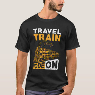 Trein Spoorweg Reis Trein Modus Aan T-shirt