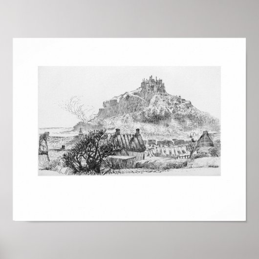 Trein St. Michael's Cornwall Eleanor Hughes Print  (Voorkant)