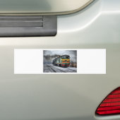 Trein Stoom Spoorweg Steampunk Motor Bestemming Bumpersticker (Op auto)