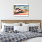 Trein - Stroomlijning door Florida Canvas Afdruk (Insitu (Slaapkamer))