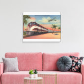 Trein - Stroomlijning door Florida Canvas Afdruk (Insitu (Woonkamer))