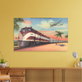 Trein - Stroomlijning door Florida Canvas Afdruk (Insitu (Woonkamer))