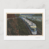 Trein stroomlijnt door Potomac Briefkaart (Voorkant)