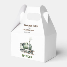  trein-thema gevel geschenkdoos / gunst doos bedankdoosjes