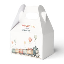  trein-thema gevel geschenkdoos / gunst doos